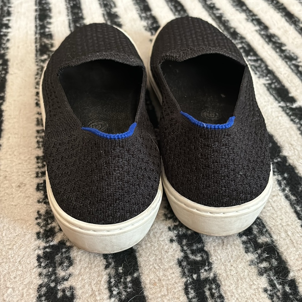 Rothy's Black and Blue Slip-On Loafers - Picture 3 of 4